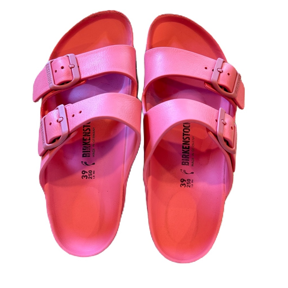 Birkenstock Arizona Essentials in Watermelon Eva Pink Sandals Shoes Women’s Sz 8